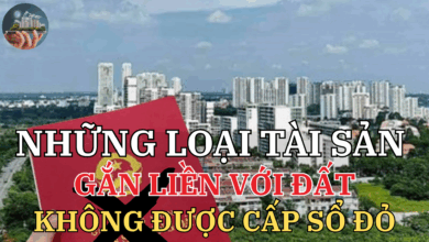 Những loại tài sản gắn liền với đất không được cấp sổ đỏ
