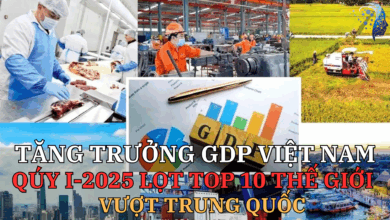Tăng trưởng GDP Việt Nam trong quý I năm 2025 lọt tốp 10 thế giới - Vượt Trung Quốc