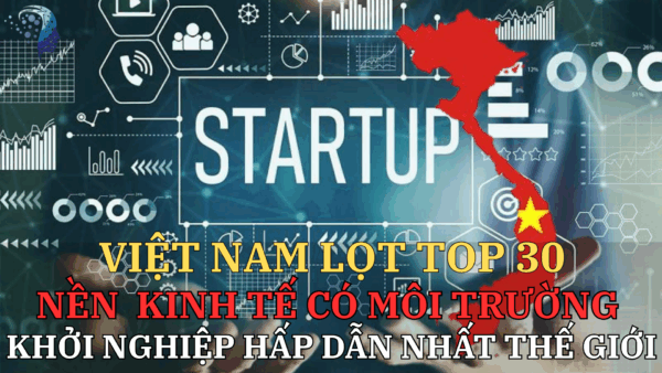 Việt Nam lọt top 30 nền kinh tế có môi trường khởi nghiệp hấp dẫn nhất Thế Giới
