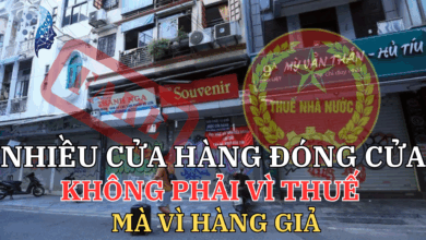 "Nhiều cửa hàng đóng cửa không phải vì THUẾ mà vì HÀNG GIẢ"
