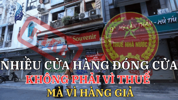 "Nhiều cửa hàng đóng cửa không phải vì THUẾ mà vì HÀNG GIẢ"