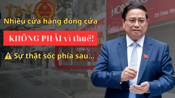 "Nhiều cửa hàng đóng cửa KHÔNG PHẢI vì thuế! Sự thật sốc phía sau..."