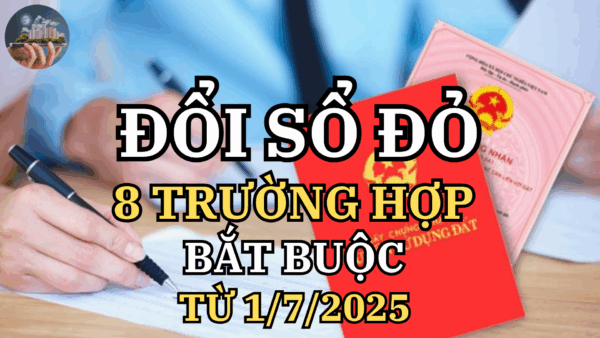 Từ 1/7/2025: 8 trường hợp bắt buộc phải đổi Sổ đỏ – Hiểu rõ để không rơi vào rắc rối pháp lý!