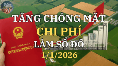 Chi phí làm sổ đỏ tăng mạnh từ năm 2026 – Cơ hội hay gánh nặng?