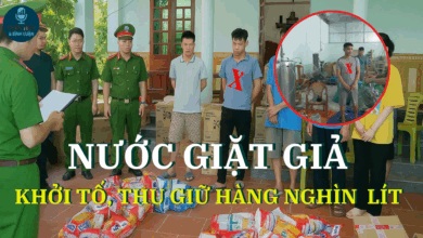 Cảnh sát đột kích cơ sở sản xuất hàng vạn túi nước giặt OMO giả