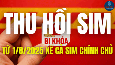 SIM CHÍNH CHỦ CŨNG BỊ KHÓA NẾU VƯỚNG 1 TRONG 5 TRƯỜNG HỢP SAU TỪ 1/8/2025