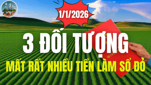 Kể từ 1/1/2026: 3 đối tượng sẽ phải mất rất nhiều tiền khi làm sổ đỏ, người dân cần làm ngay trong năm 2025