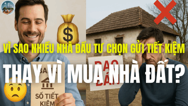 VÌ SAO NHIỀU NHÀ ĐẦU TƯ CHỌN GỬI TIẾT KIỆM THAY VÌ MUA NHÀ ĐẤT?
