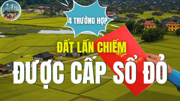 NHỮNG TRƯỜNG HỢP ĐẤT LẤN CHIẾM VẪN ĐƯỢC CẤP SỔ ĐỎ