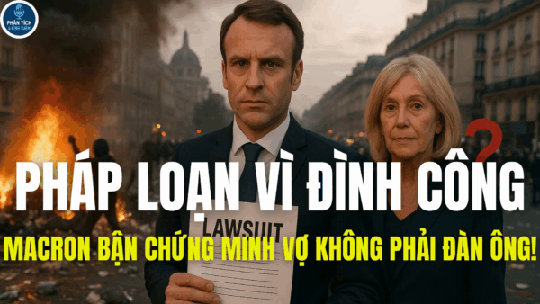 PHÁP LOẠN VÌ ĐÌNH CÔNG, MACRON BẬN CHỨNG MINH VỢ KHÔNG PHẢI ĐÀN ÔNG!