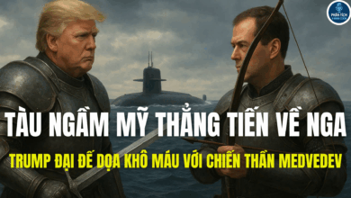 TÀU NGẦM MỸ THẲNG TIẾN VỀ NGA – TRUMP ĐẠI ĐẾ DỌA KHÔ MÁU VỚI CHIẾN THẦN MEDVEDEV