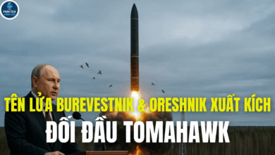 BUREVESTNIK & ORESHNIK CÙNG XUẤT KÍCH ĐỐI ĐẦU TOMAHAWK