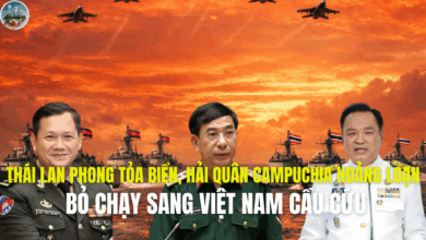 THÁI LAN PHONG TỎA BIỂN, HẢI QUÂN CAMPUCHIA HOẢNG LOẠN, BỎ CHẠY SANG VIỆT NAM CẦU CỨU