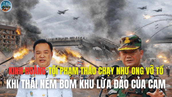 KINH HOÀNG-TỘI PHẠM THÁO CHẠY NHƯ ONG VỠ TỔ, KHI THÁI NÉM BOM KHU LỪA ĐẢO CỦA CAM